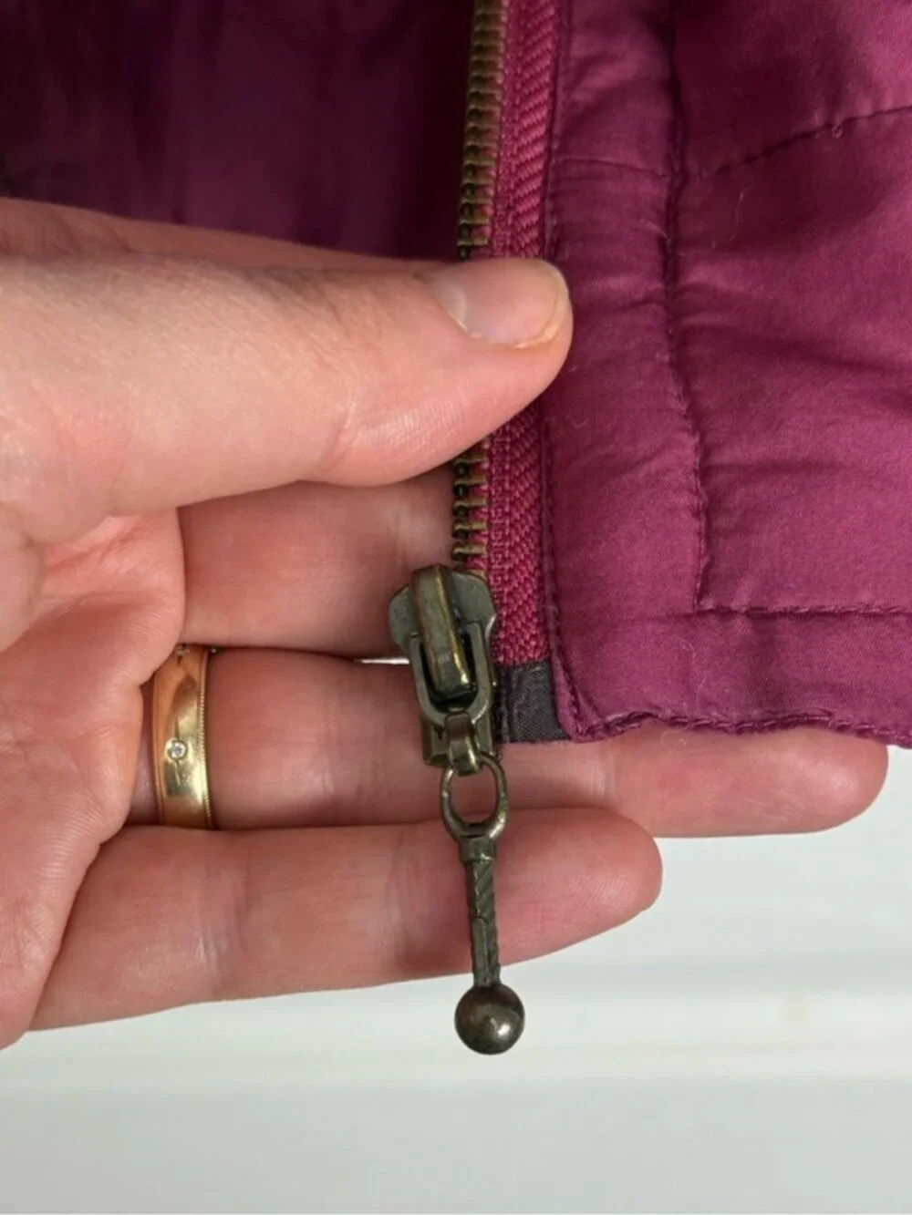 Vintage Silk Bomber Jacket Size XL Red Burgundy Berry